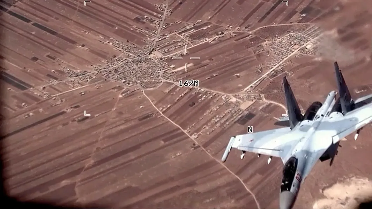 Russian fighter jet comes dangerously close to US warplane over Syria