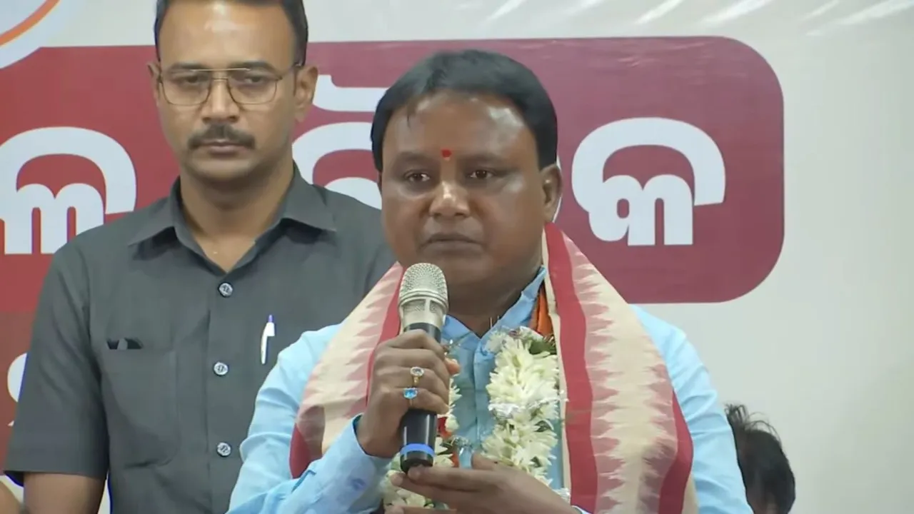 Newly elected chief minister of Odisha Mohan Charan Majhi