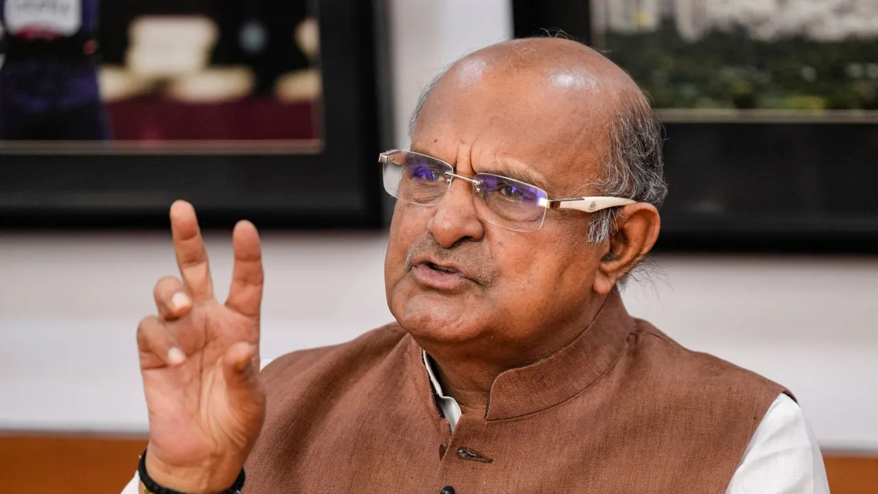 JD(U) General Secretary and former MP KC Tyagi speaks during an interview with PTI, in New Delhi, Wednesday, Sept. 4, 2024.