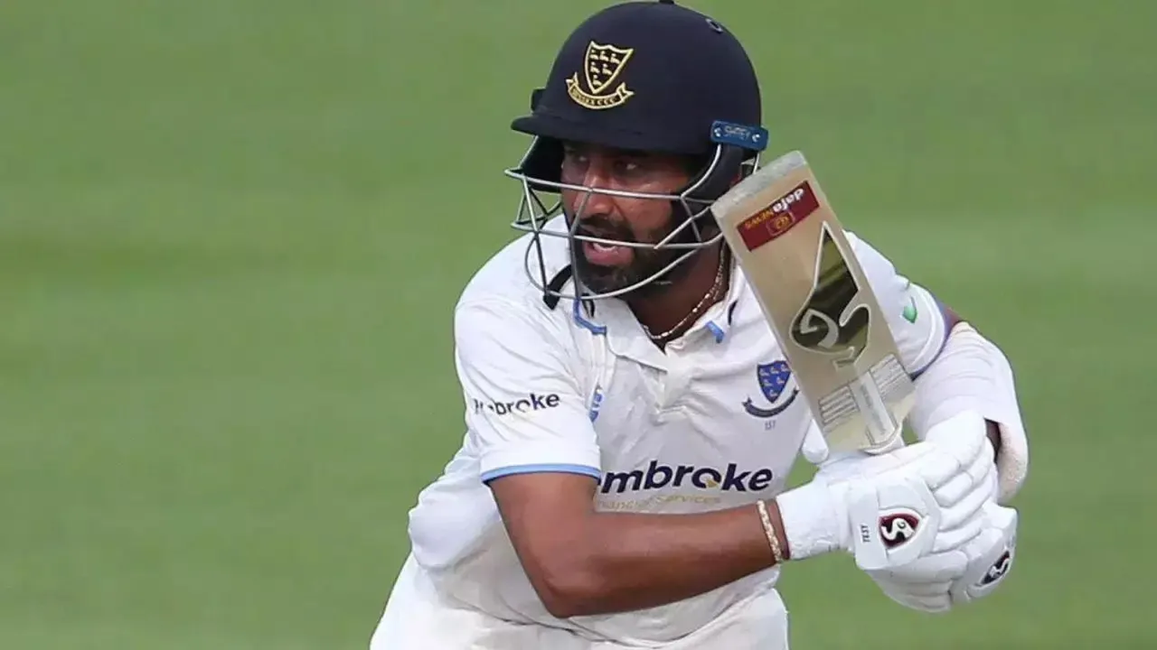 Cheteshwar Pujara hits first ton of County season to put Sussex in control