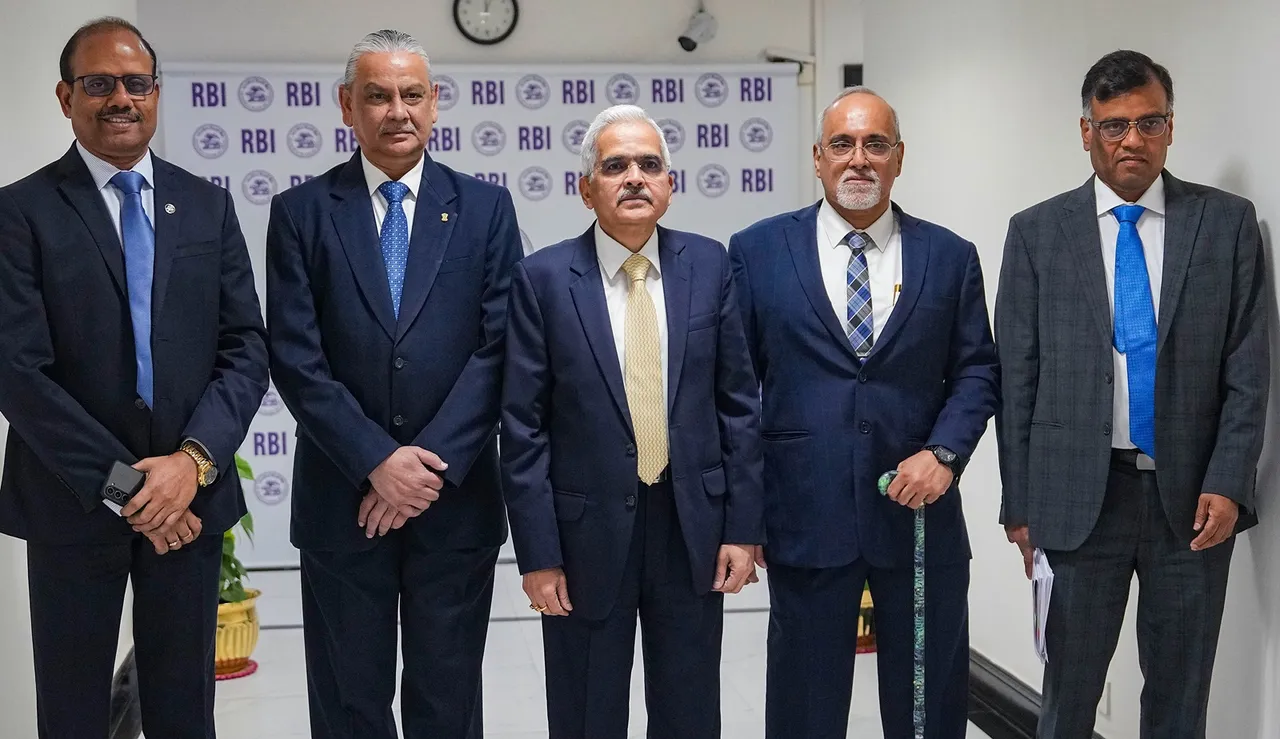 Reserve Bank of India (RBI) Governor Shaktikanta Das with Deputy Governors Swaminathan Janakiraman, Michael Debabrata Patra, M. Rajeshwar Rao and T. Rabi Shankar