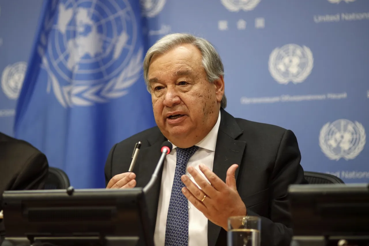 UN Chief Antonio Guterres United Nations