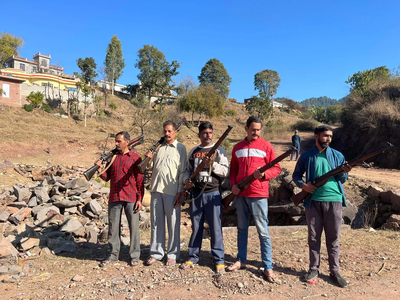 VDC members with weapons after Rajouri incident