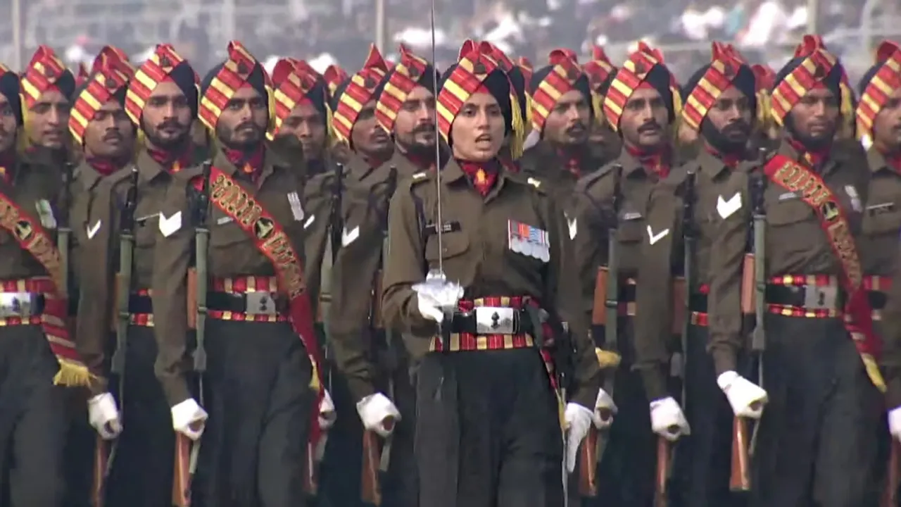 Major Divya Tyagi made history on Friday by becoming the first woman officer of the Indian Army to lead an all-men contingent of the Bombay Sappers, Bombay Engineer Group and Centre, at the Republic Day parade