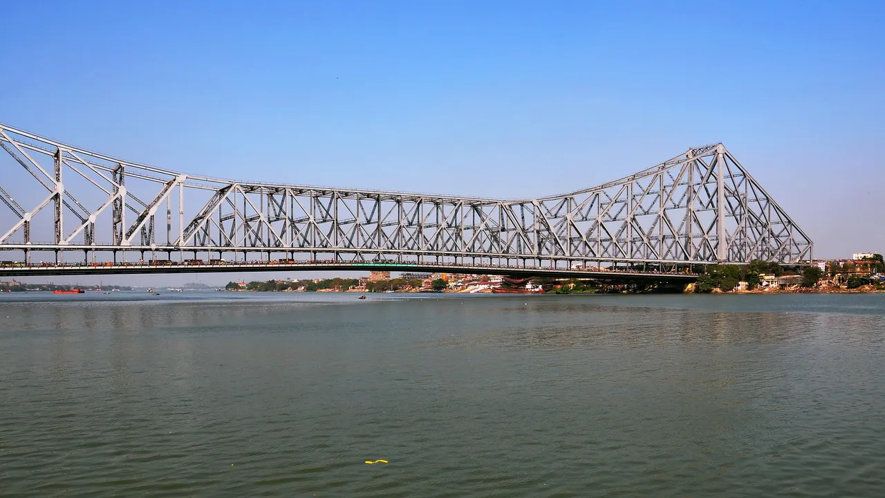 Ganga in West Bengal Howrah Bridge Kolkata