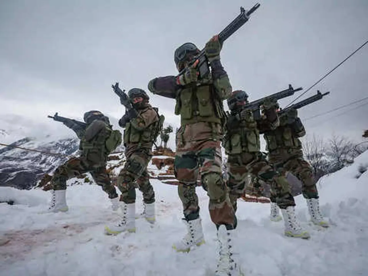 Indian Army Snow Border