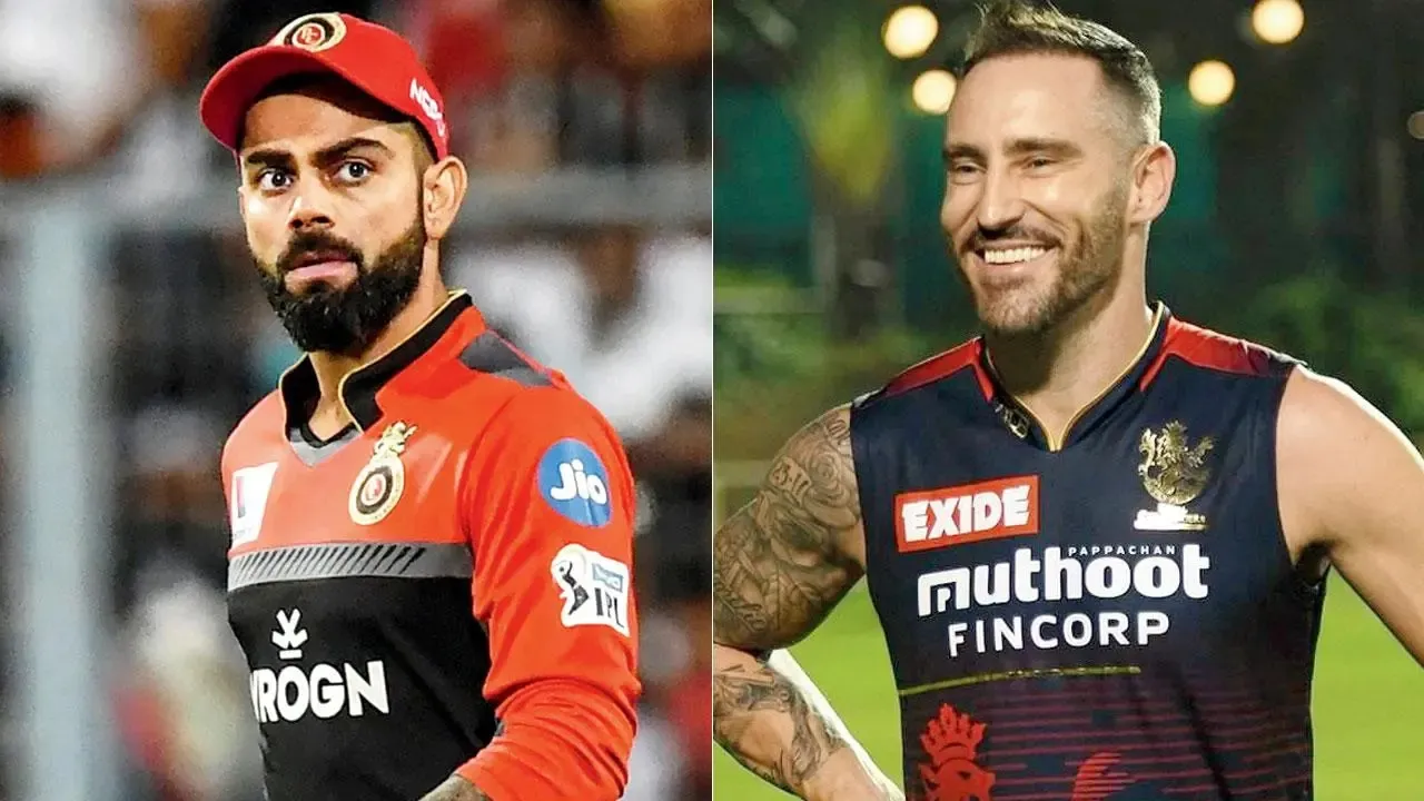 Virat Kohli Faf du Plessis RCB