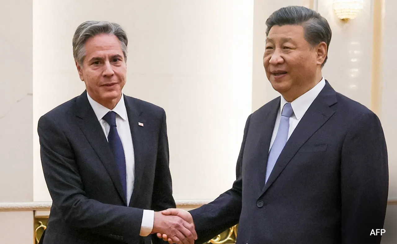 Xi Jinping and Antony Blinken
