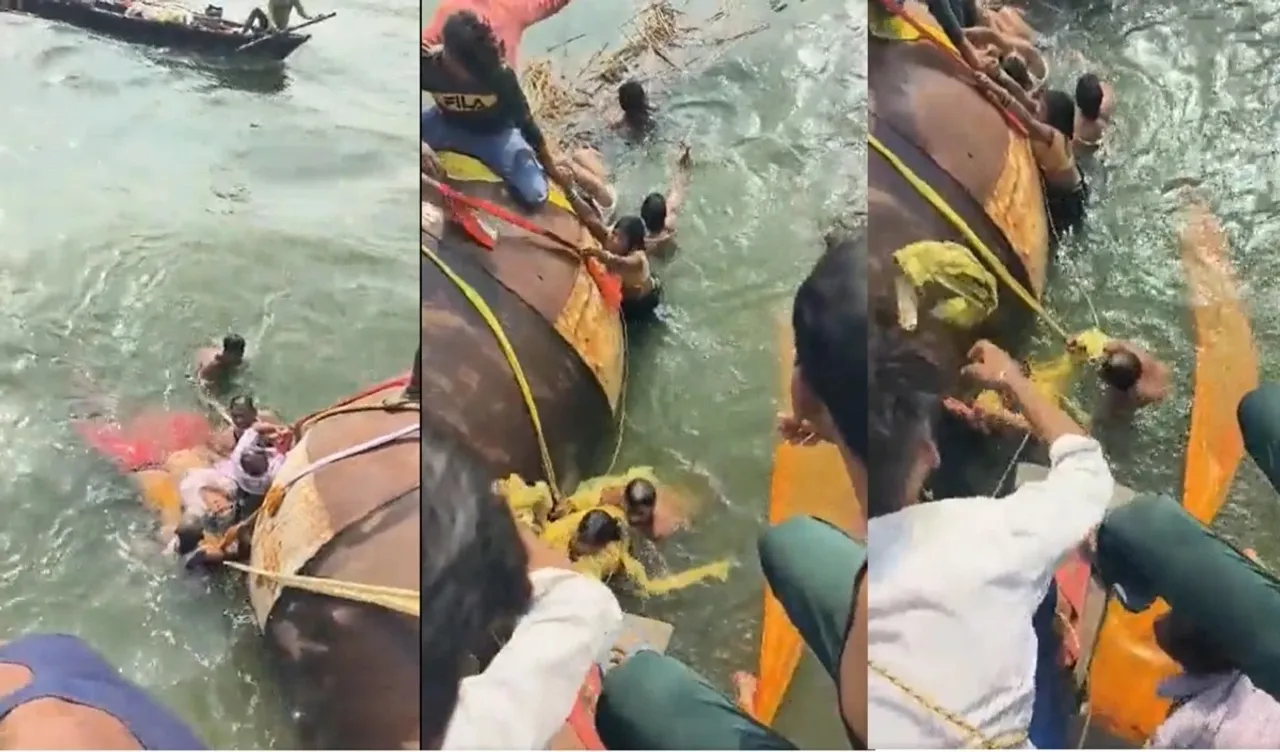 Boat capsizes at Maldepur Ganga Ghat in Ballia, three women dead