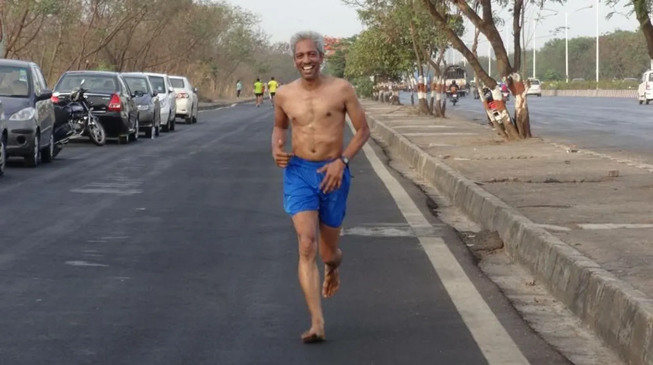 Jitender tayde barefoot running