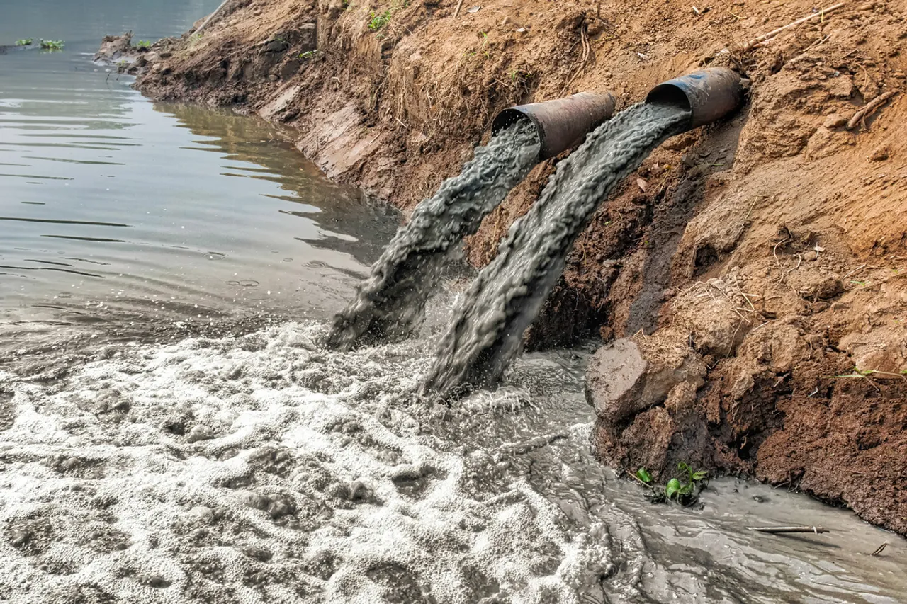 Water Pollution ganga drain