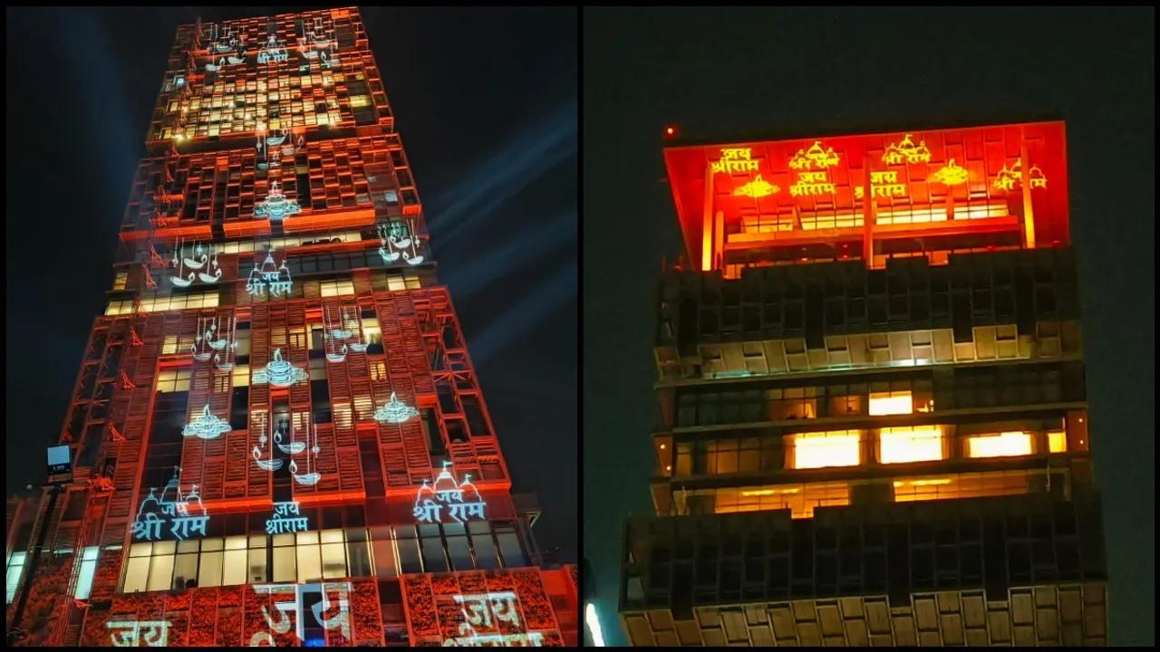 Mukesh Ambani Ram Mandir Decoration Antilia