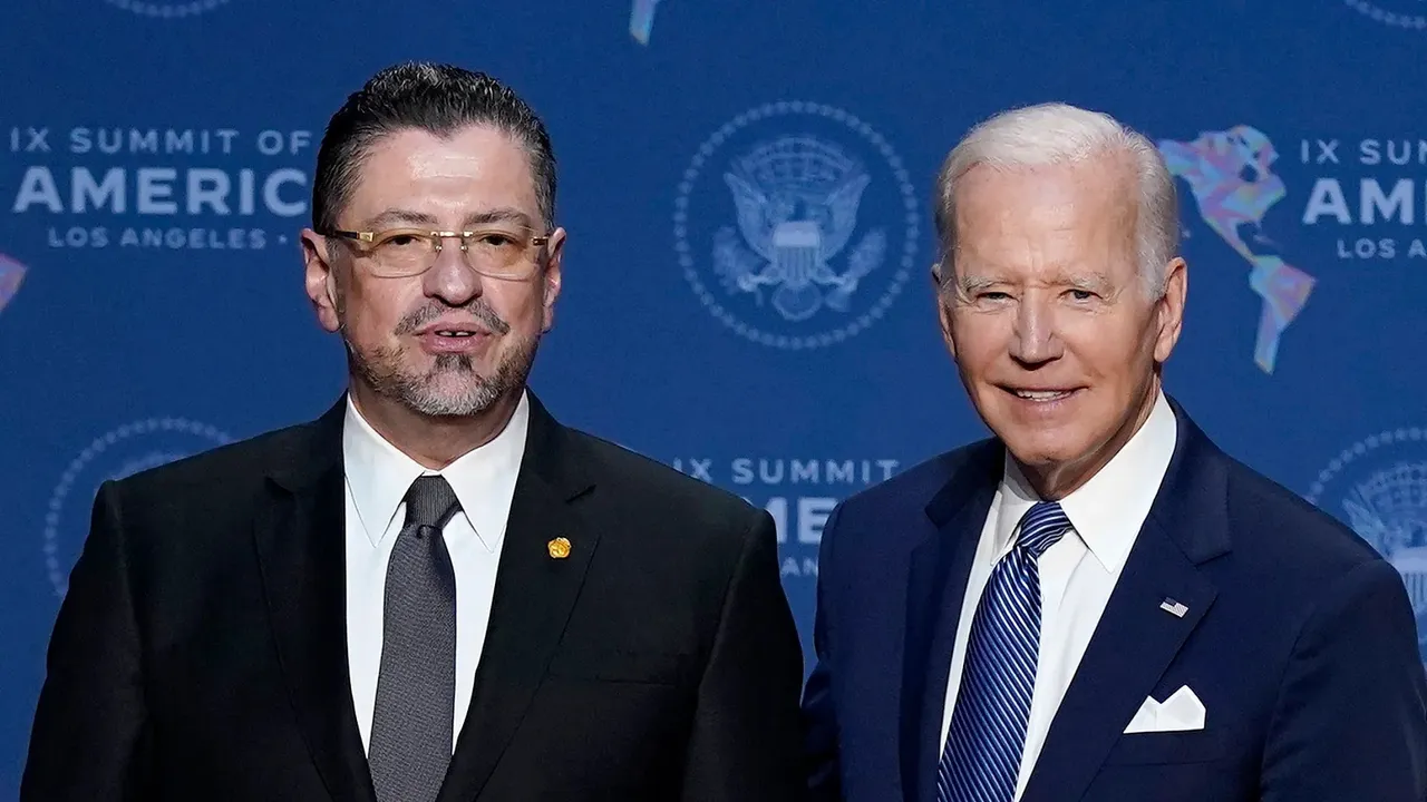 President Joe Biden is hosting Costa Rican President Rodrigo Chaves at the White House