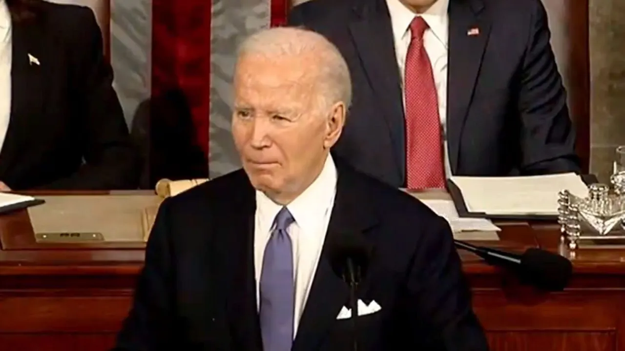 U.S. President Joe Biden delivers the State of the Union address, in Washington