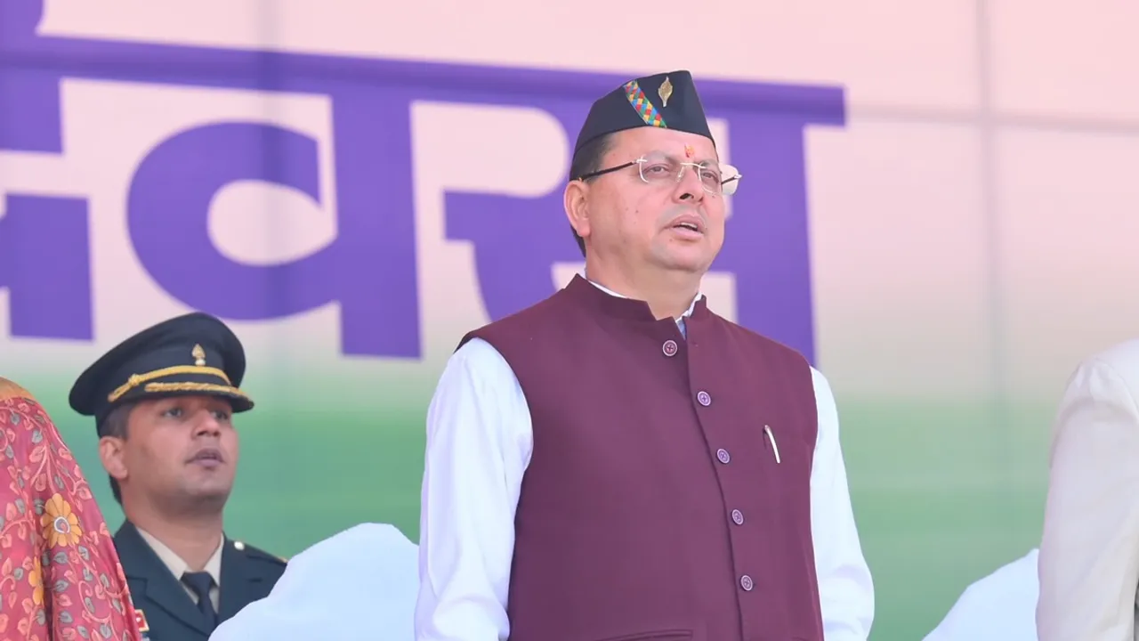 Pushkar Singh Dhami addressing the people of Uttarakhand 