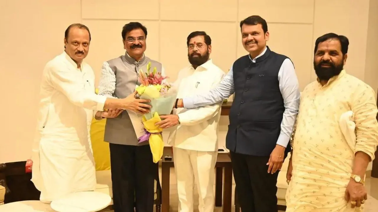 Shiv Sena's Shivtare, who announced to fight Baramati LS seat as independent, meets CM, Deputy CMs