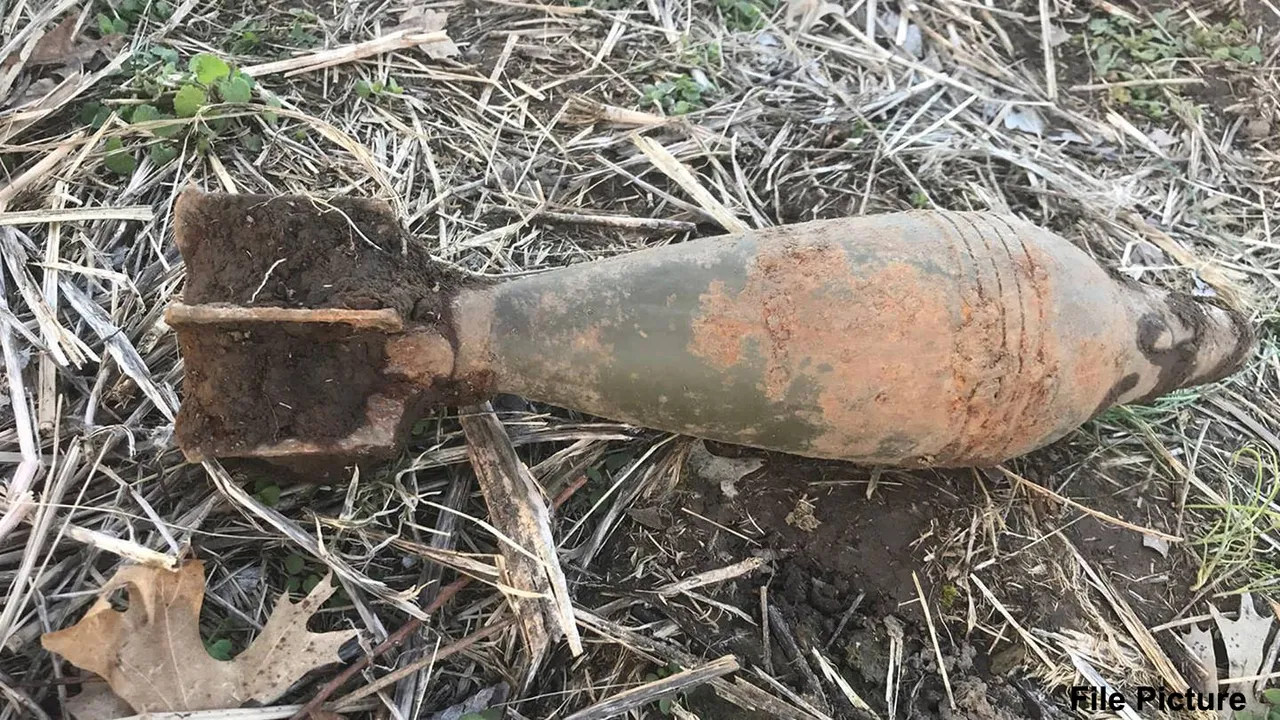 Old mortar shell recovered in J-K's Kupwara