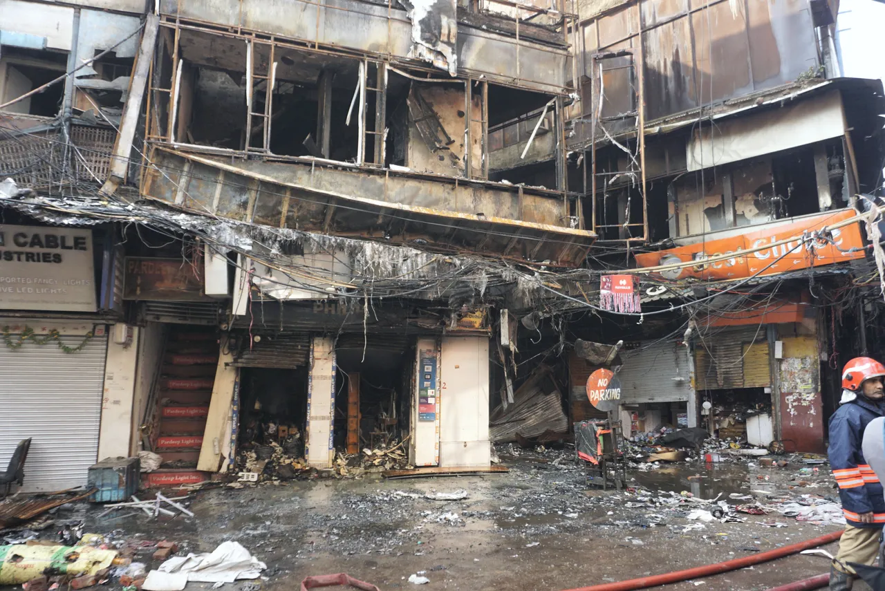 'Lost crores', say Chandni Chowk traders affected by fire