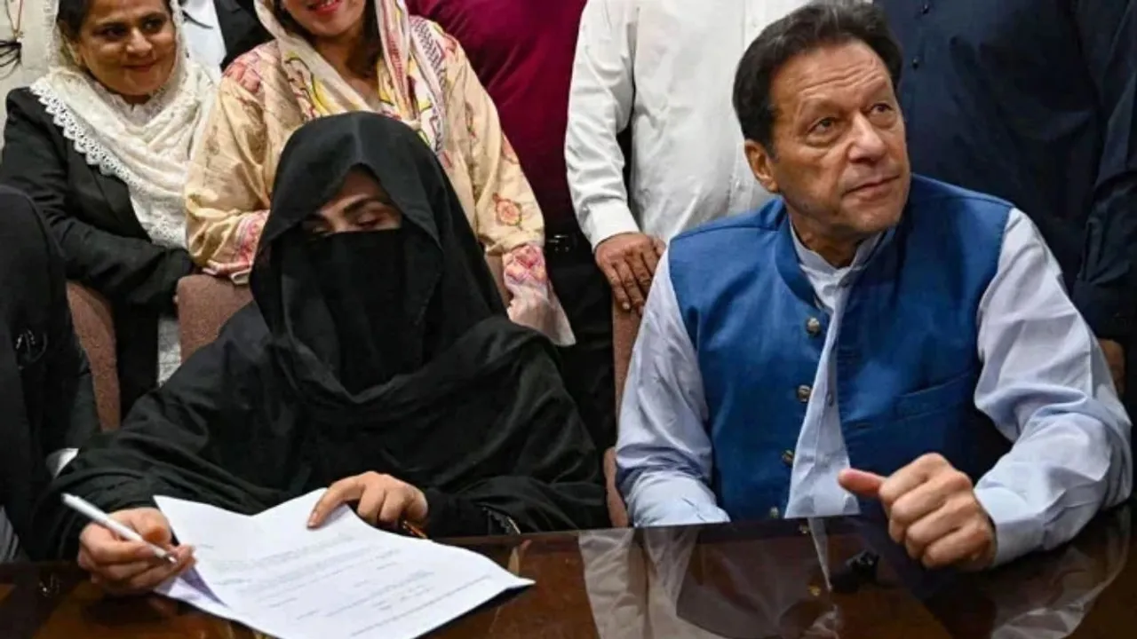 PTI founder Imran Khan and his spouse Bushra Bibi