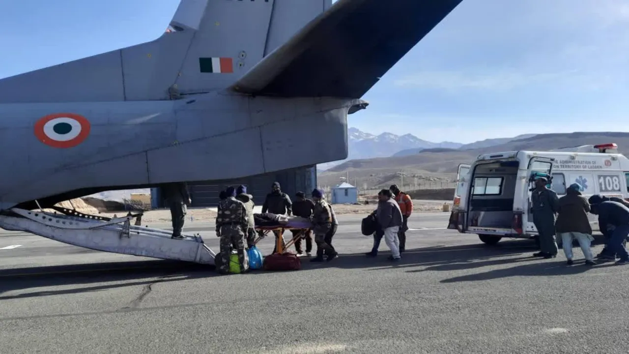 IAF airlifts to Srinagar two patients from Kargil needing urgent medical aid
