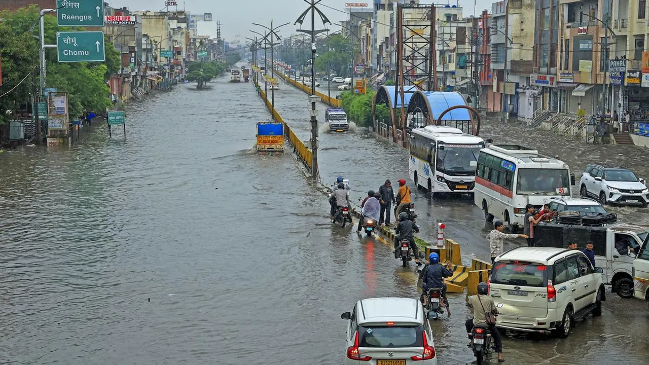 Rajasthan rains rainfall monsoon