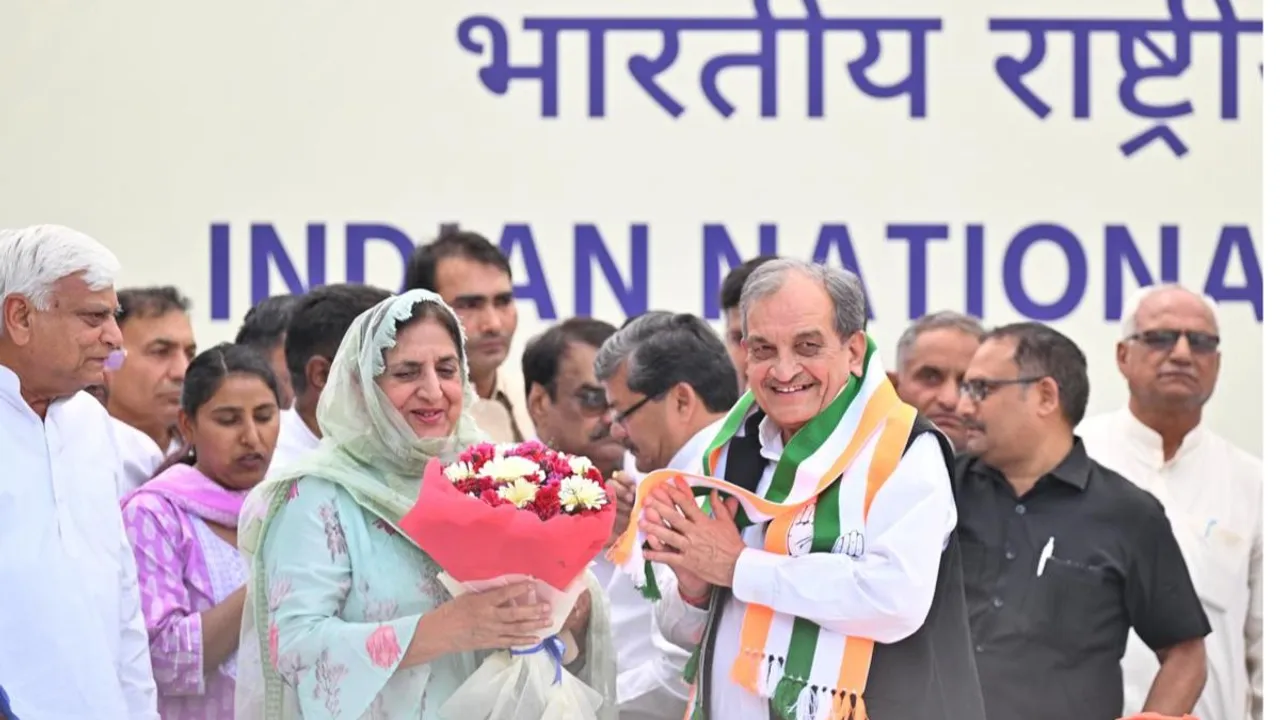 Chaudhary Birender Singh joined Congress in New Delhi on April 9, 2024