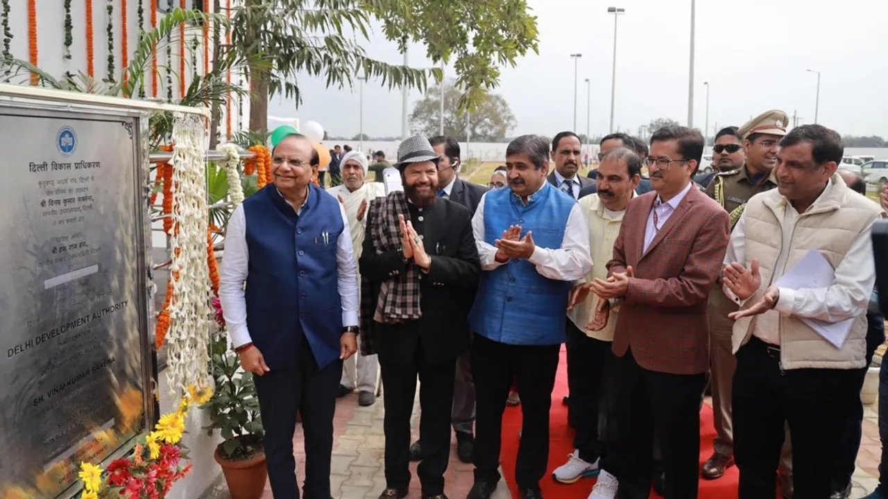 Delhi Lieutenant Governor VK Saxena inaugurated DDA Sports Complex in Qutubgarh Model Village on Tuesday