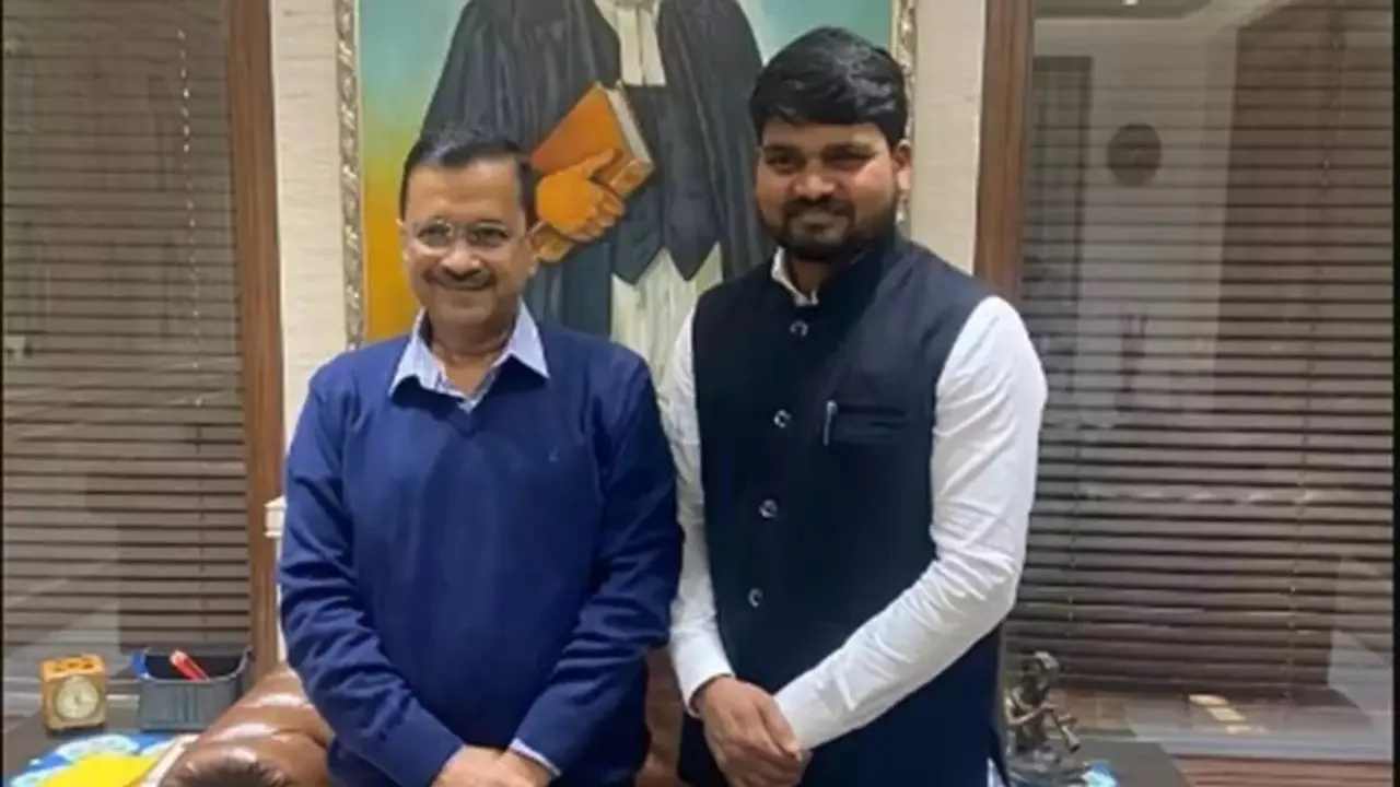 Kejriwal, Mann meet AAP MLA Chaitar Vasava lodged in Gujarat jail, hit out at BJP