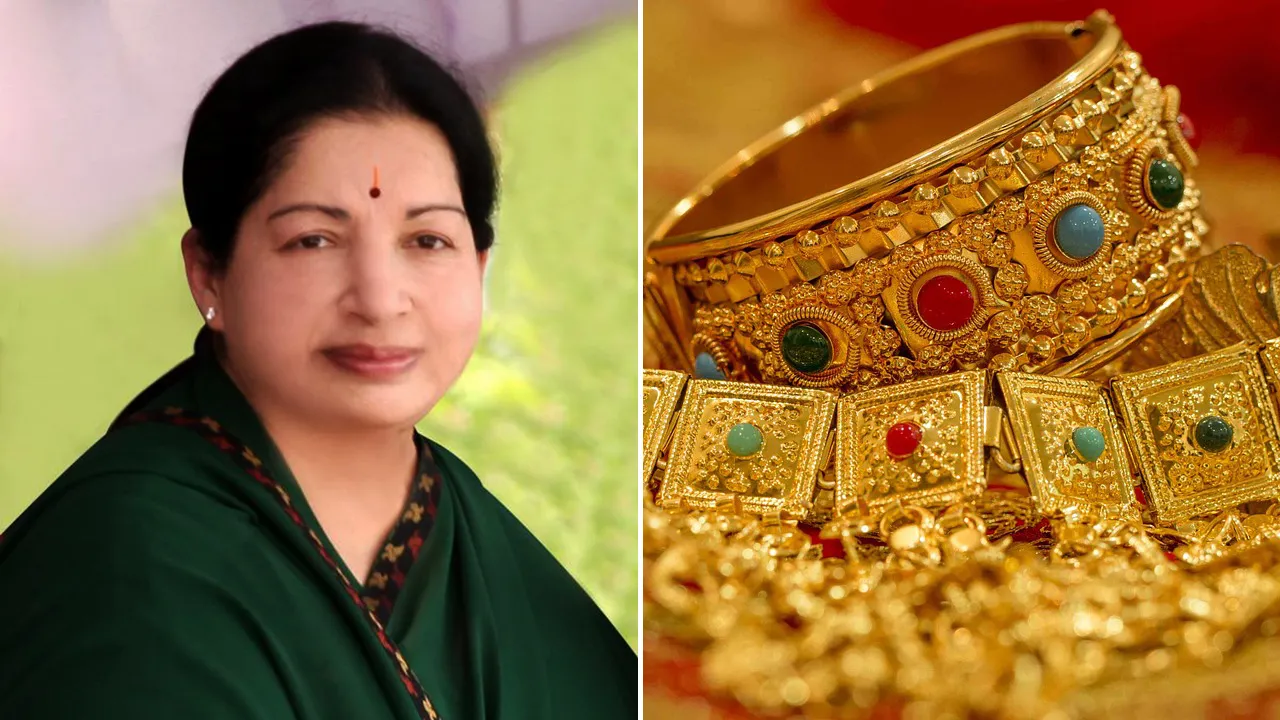 Jayalalithaa's gold & diamond jewellery