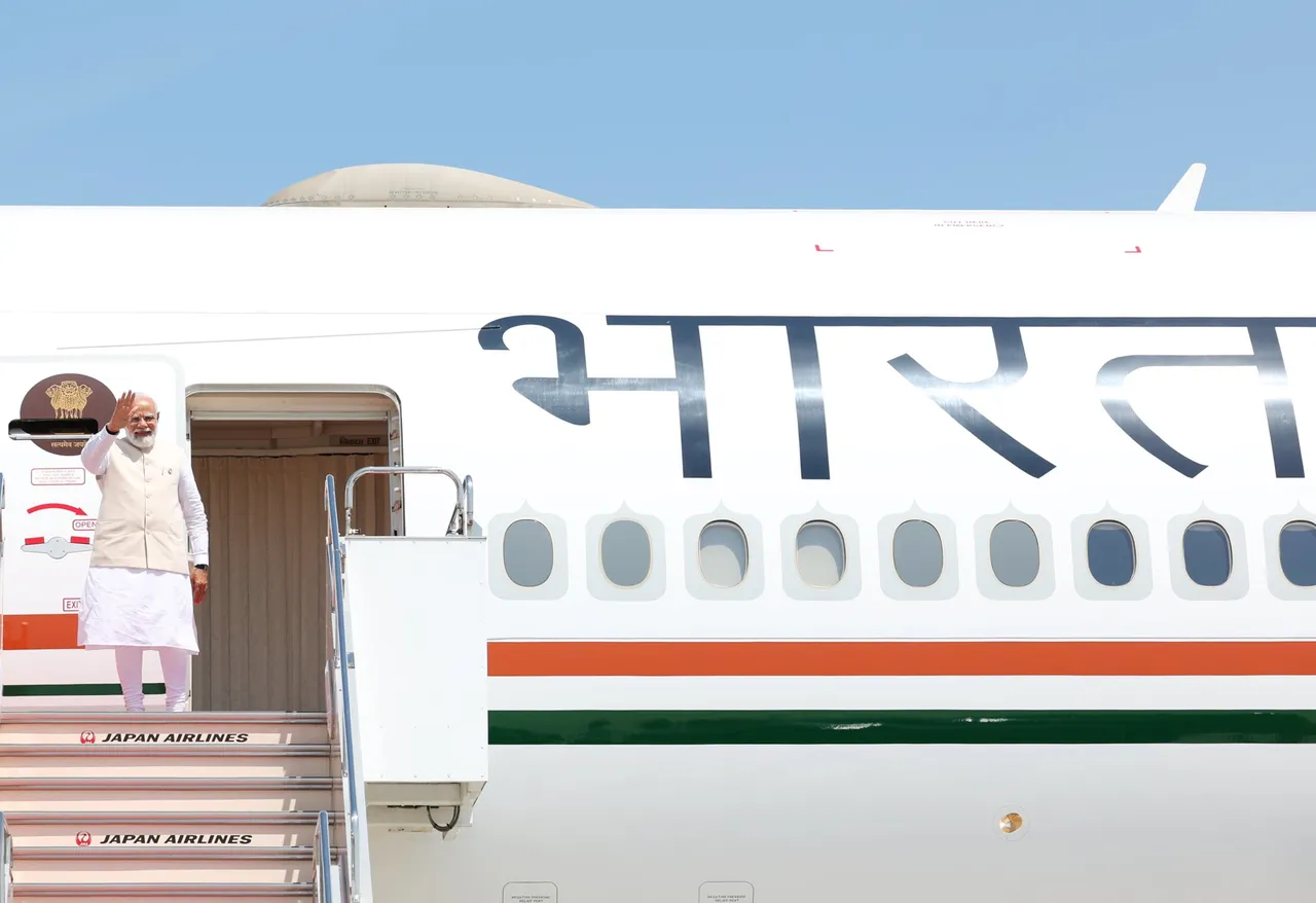 PM Modi leaves for Papua New Guinea after concluding Japan visit for G7 summit