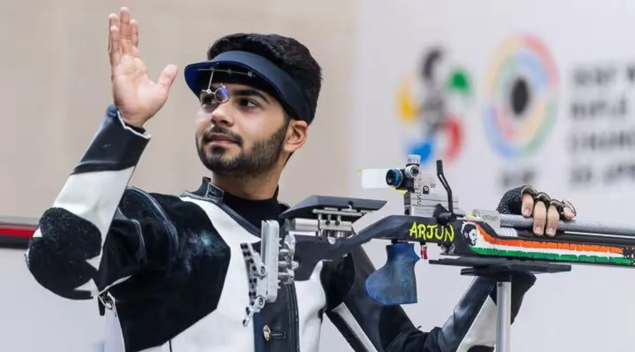 Asian Shooting: Arjun Babuta wins 10m air rifle silver, Olympic quota place; team bags gold