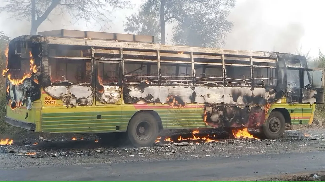 KSRTC bus bursts into flames in Kerala; passengers escape unhurt