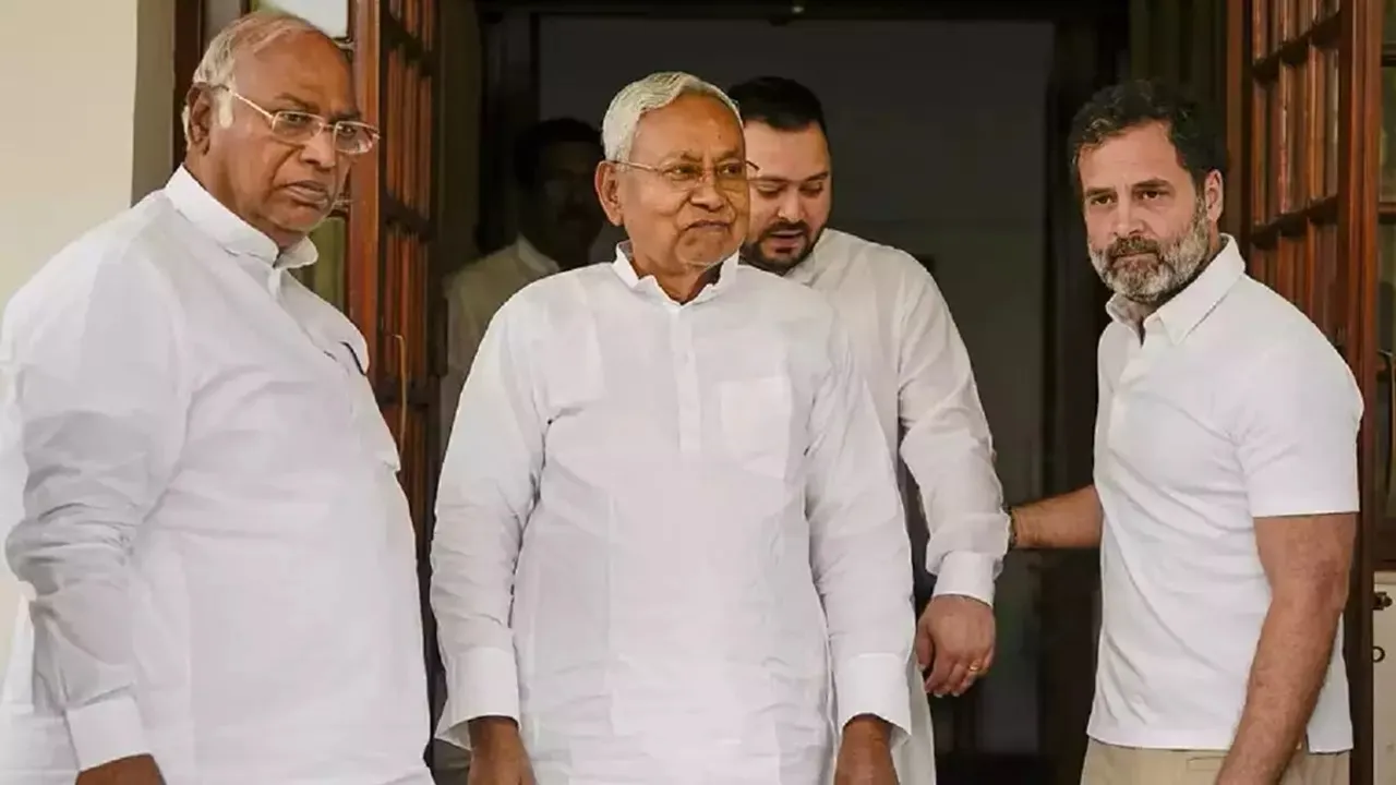 Mallikarjun Kharge Nitish Kumar Rahul Gandhi