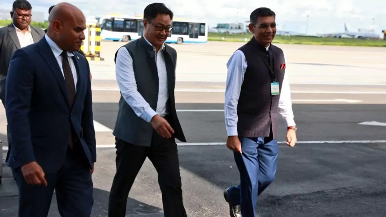 Kiren Rijiju inspects India-funded key connectivity project in Maldives