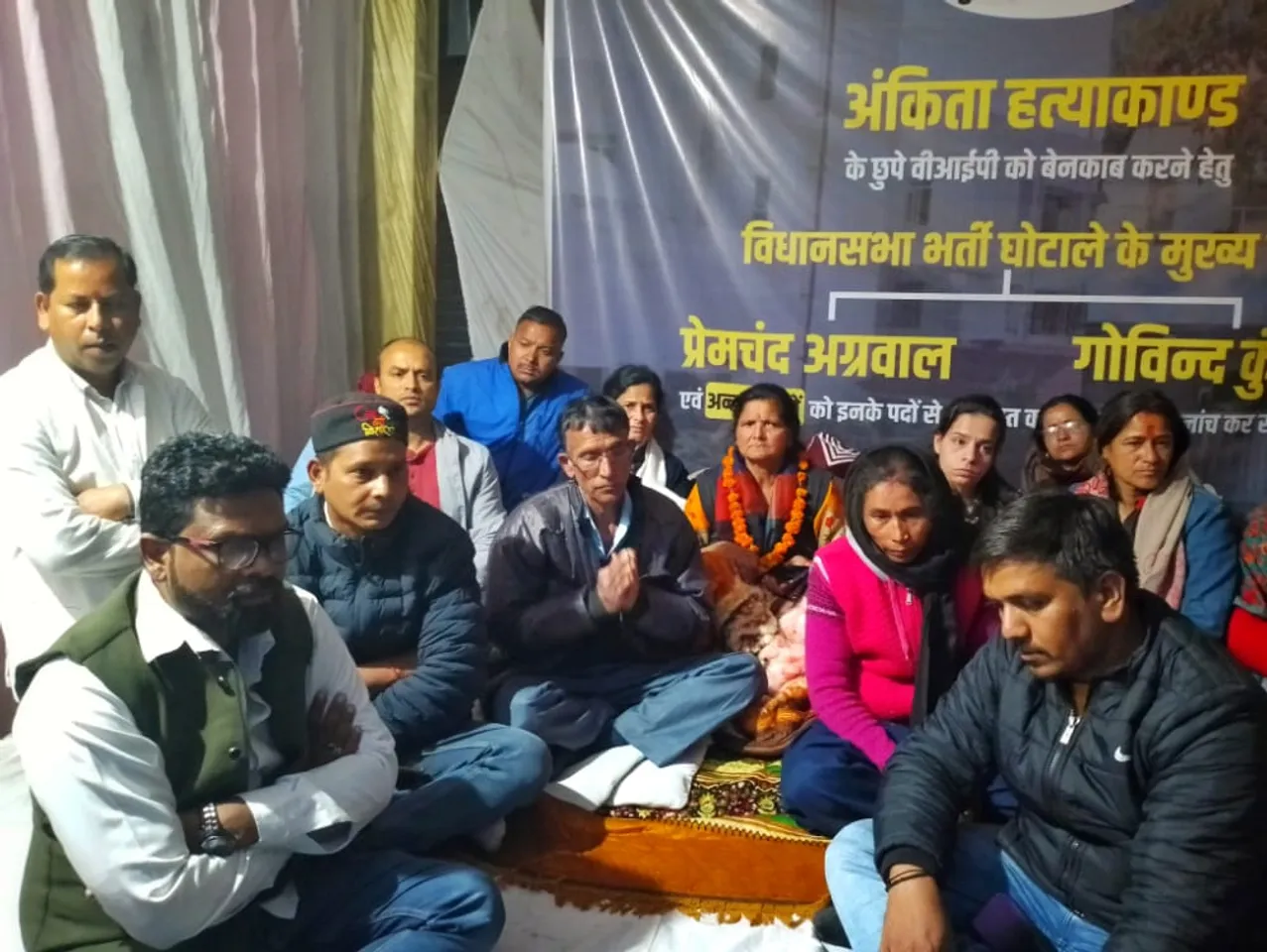 Ankita Bhandari's parents stage dharna to press for CBI probe