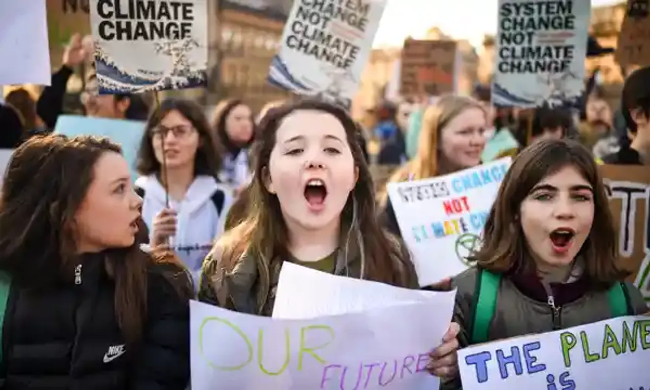 Children Protest Climate Voting Environment