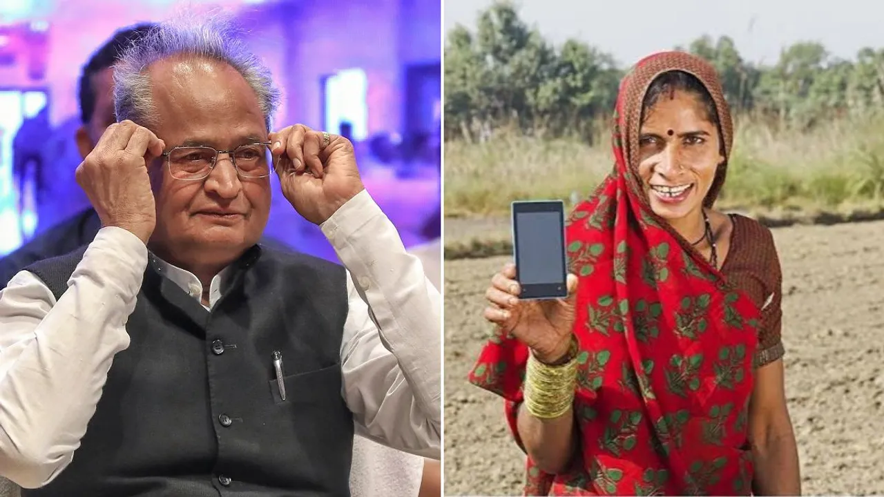 Rajasthan CM Ashok Gehlot distributes smartphones among women under new scheme