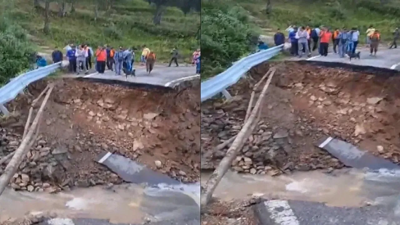 Badrinath National Highway closed due to landslides at several places