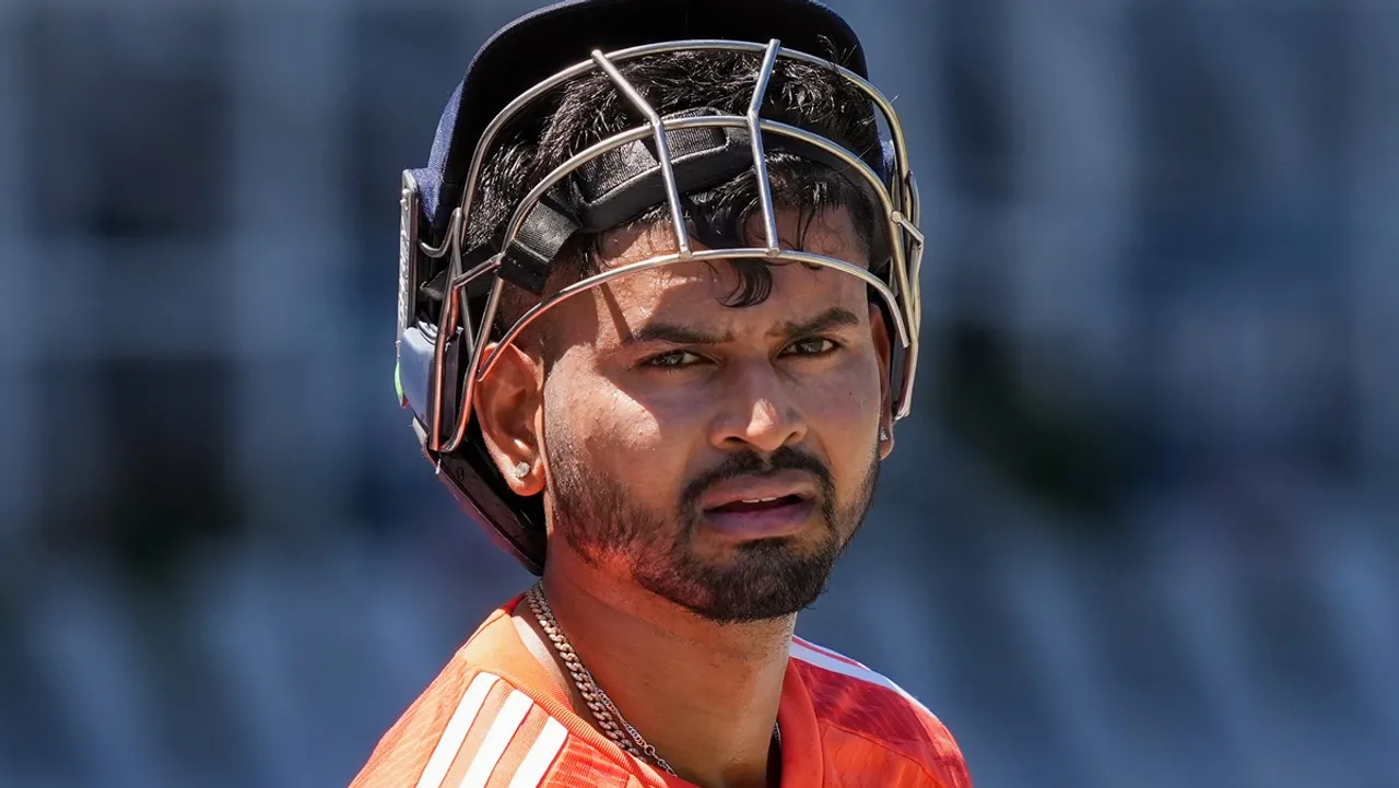 India's Shreyas Iyer during a practice session (File image)