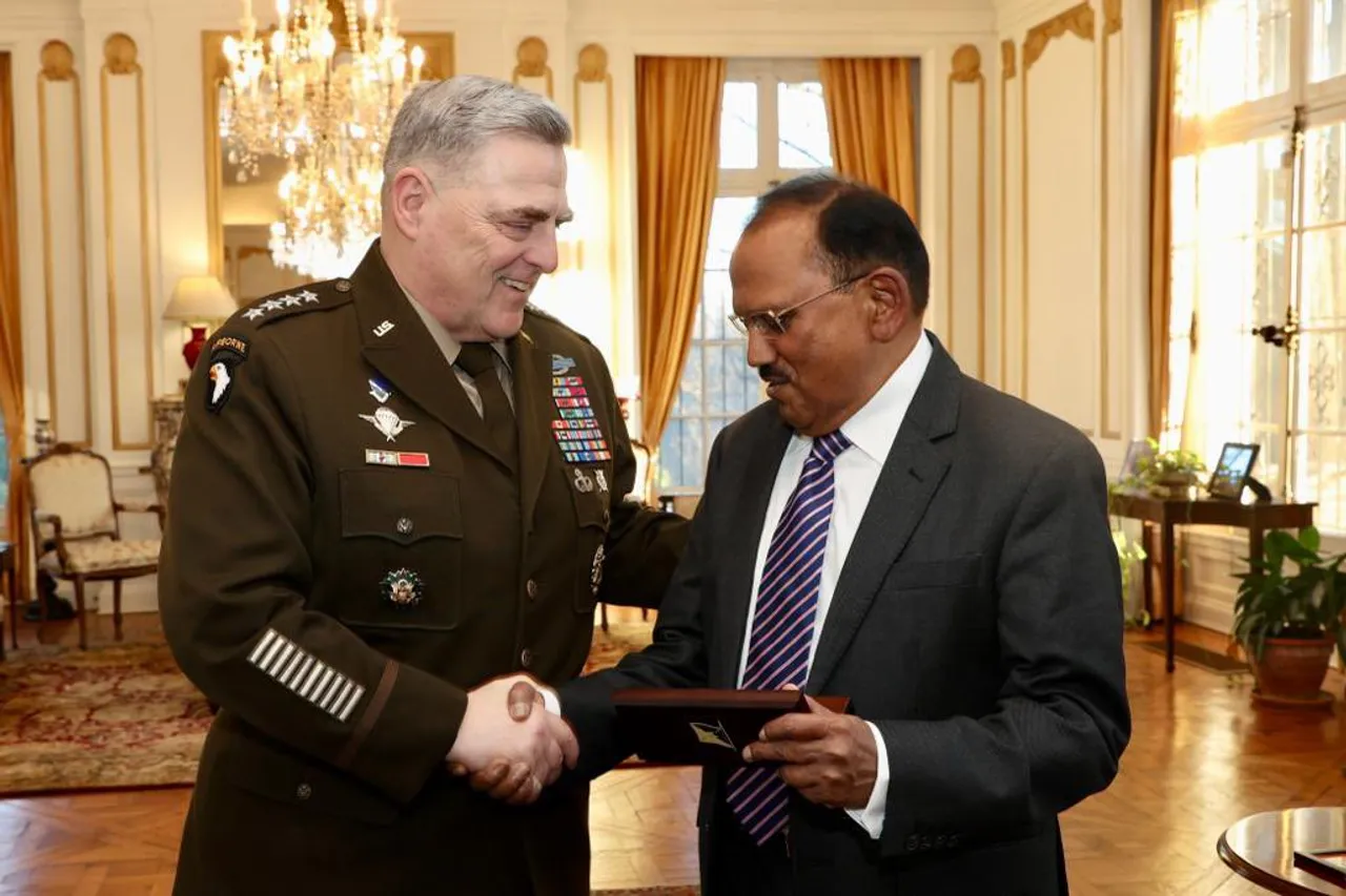 NSA Doval meets Chairman of Joint Chiefs of Staff General Milley in US