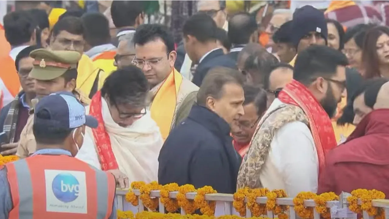 Amitabh Bachchan at Ram Temple consecration ceremony