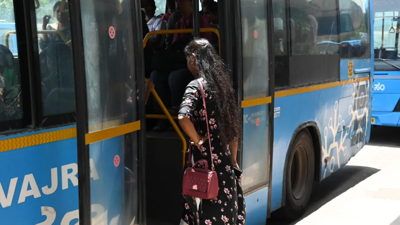 Free bus ride for women in Karnataka