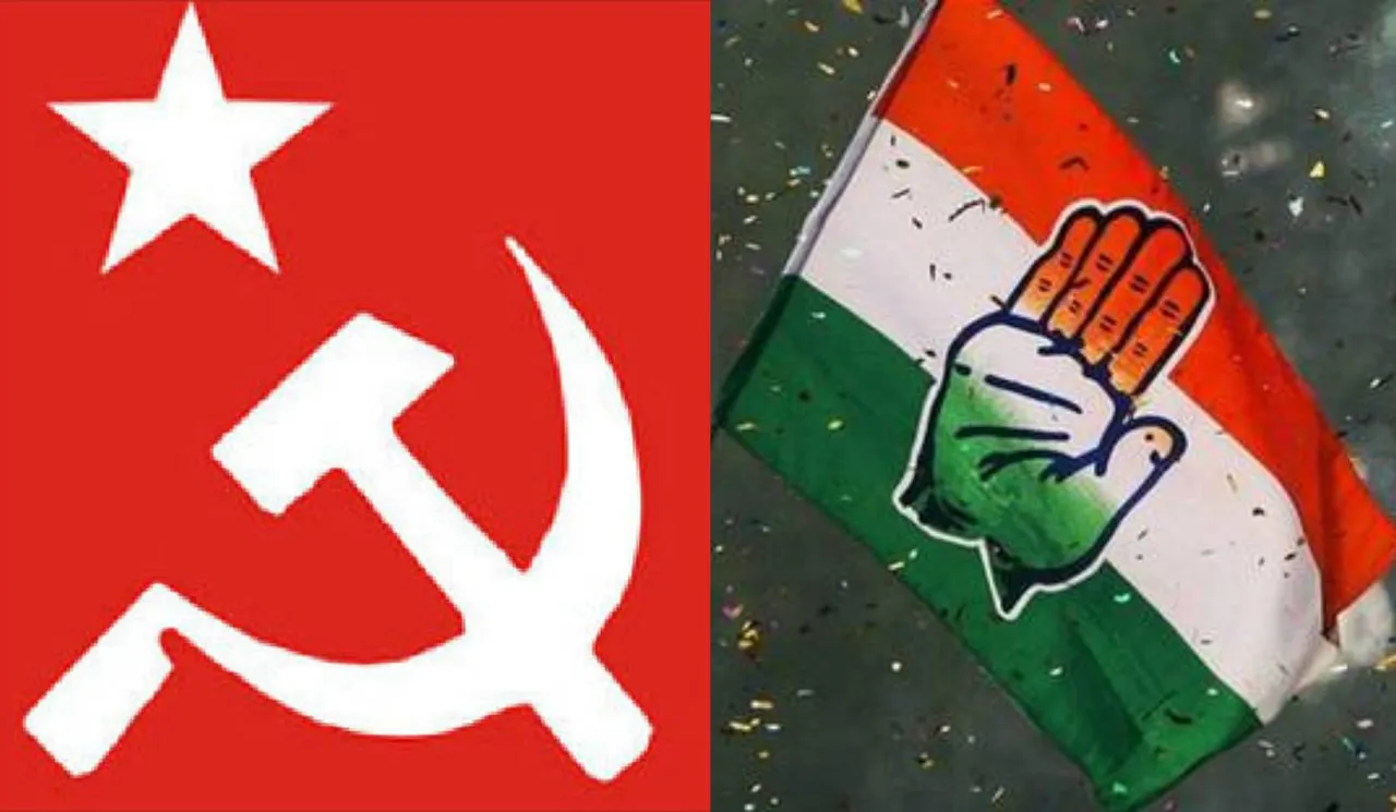 congress cpi (m) flag Kerala