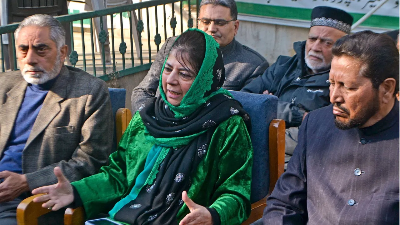 Peoples Democratic Party (PDP) President Mehbooba Mufti