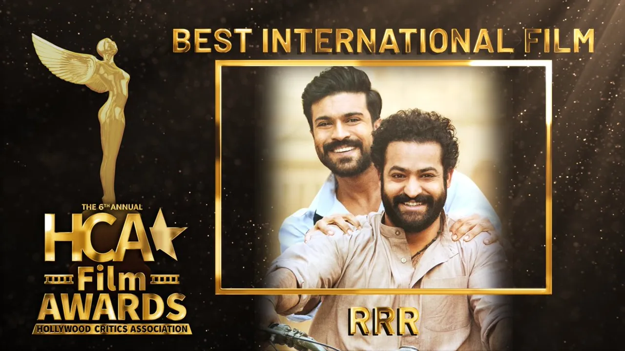 SS Rajamouli's 'RRR' movie wins four trophies at HCA Film Awards