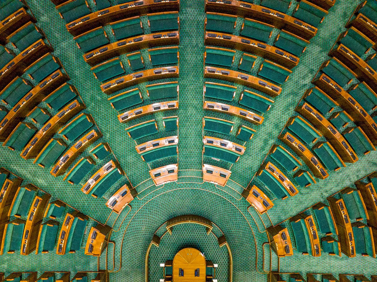 Inside view of the new Parliament building