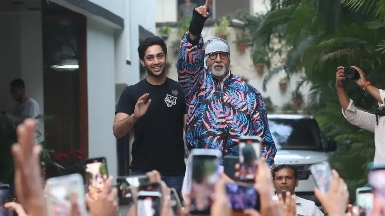 Agastya Nanda joins grandfather Amitabh Bachchan for weekly meet-and-greet with fans