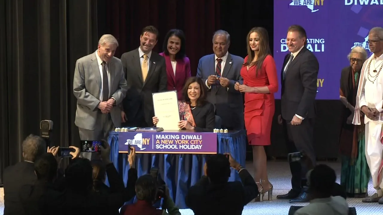 NY State Governor Hochul signs legislation making Diwali a holiday in NYC public schools