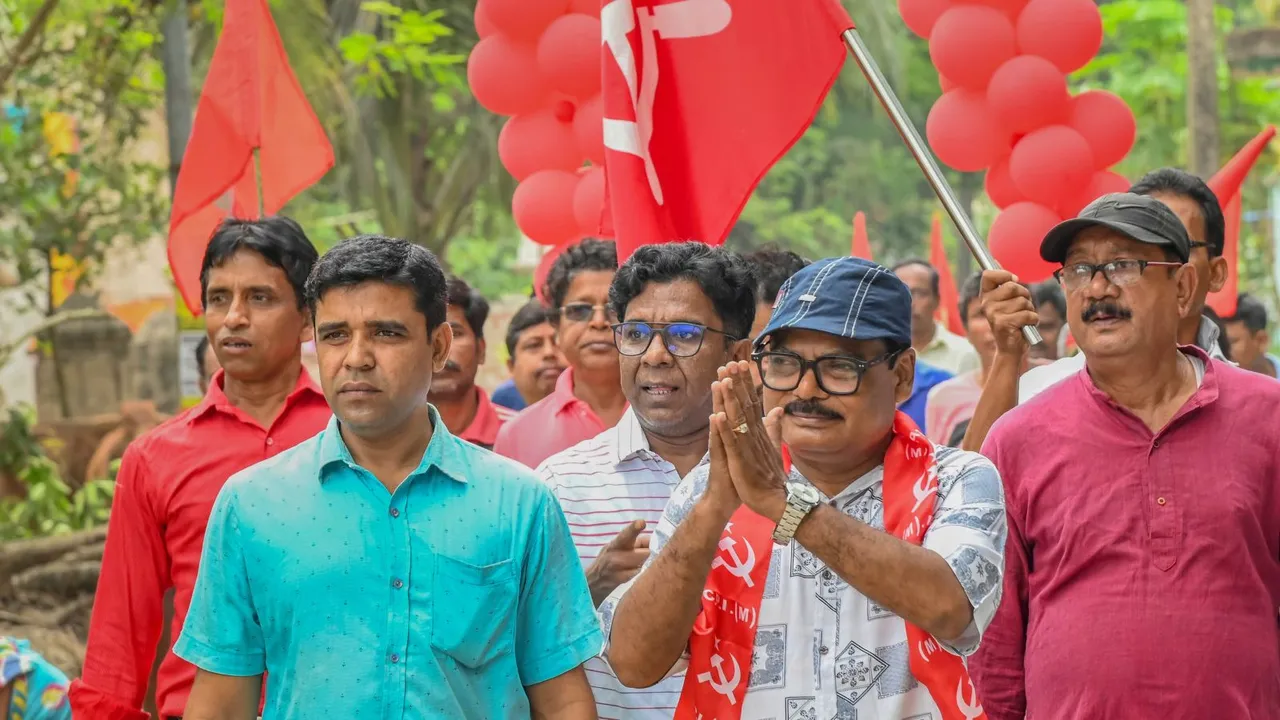 Alakesh Das, CPI(M)'s candidate from Ranaghat Lok Sabha constituency