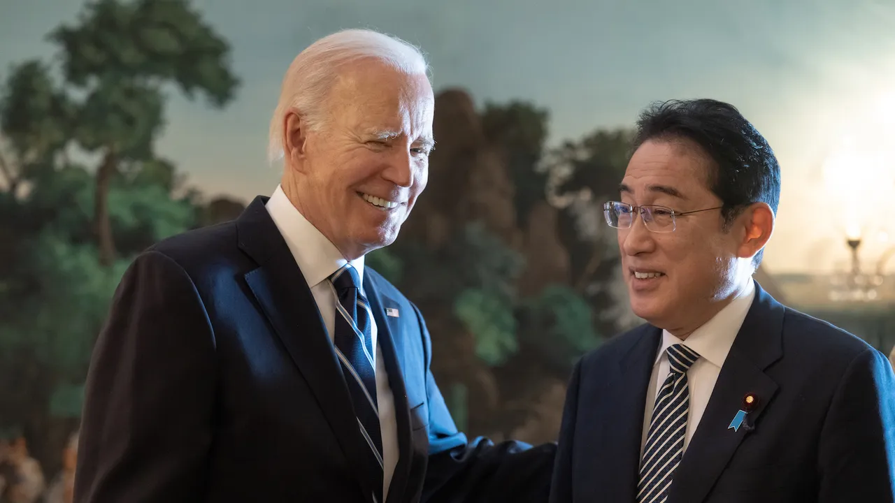 US President Joe Biden and Prime Minister Fumio Kishida of Japan